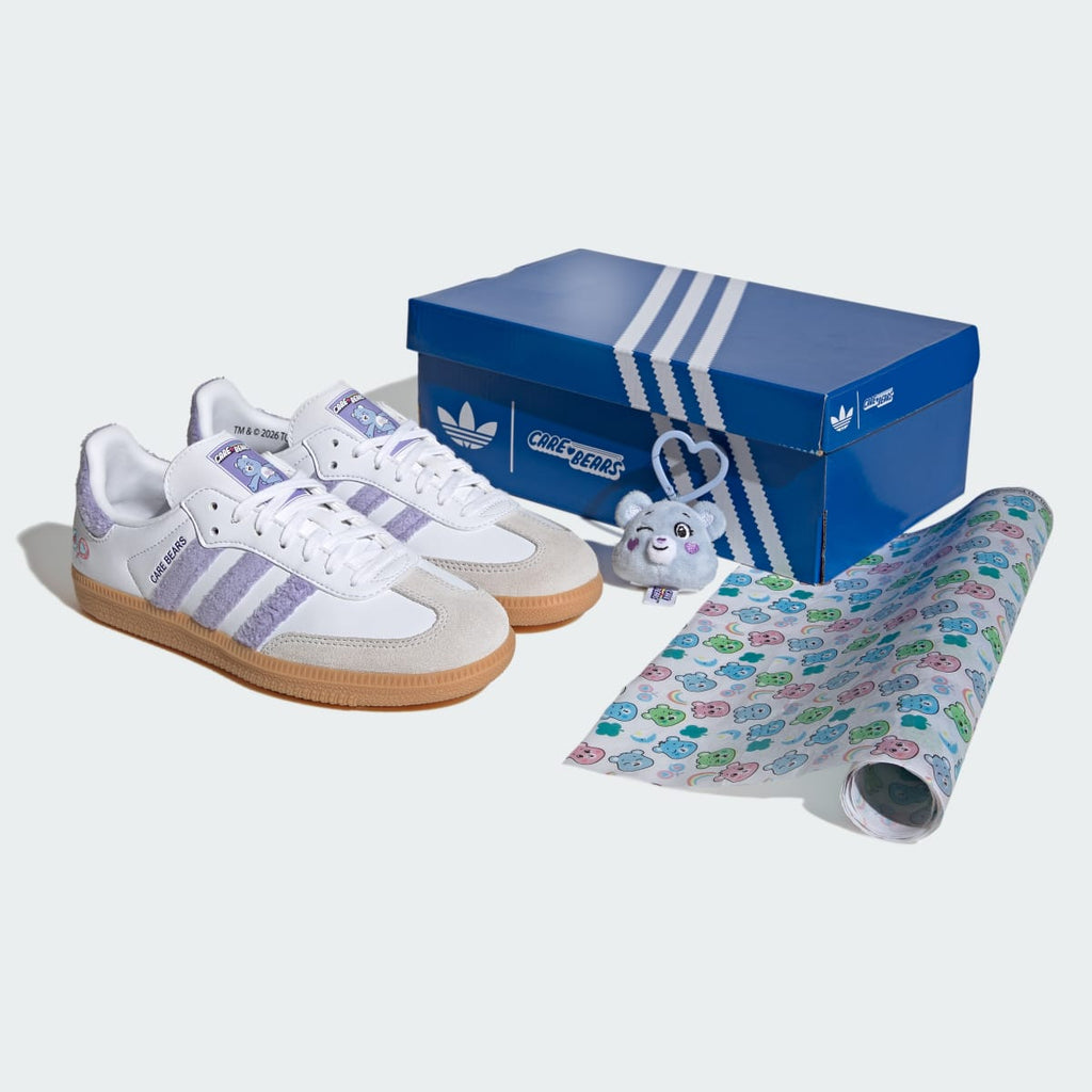 Adidas Kids' ADIDAS CARE BEARS SAMBA OG SHOES - Light Purple / Cloud White / Blue Dawn - Image 8