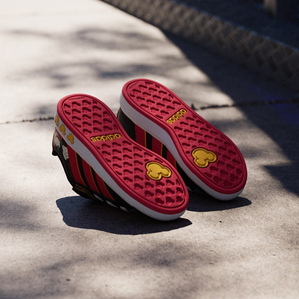 Adidas Kids' ADIDAS DISNEY MICKEY MOUSE GRAND COURT SHOES KIDS - Core Black / Pure Ruby / Crew Yellow - Image 4