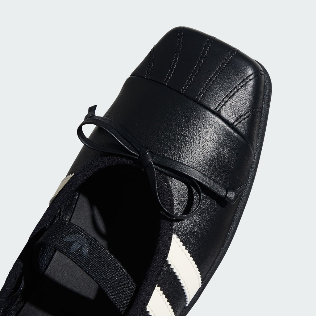 Adidas Women's ADIDAS JENNIE SUPERSTAR SQ BALLET SHOES - Core Black / Core Black / Off White - Image 8