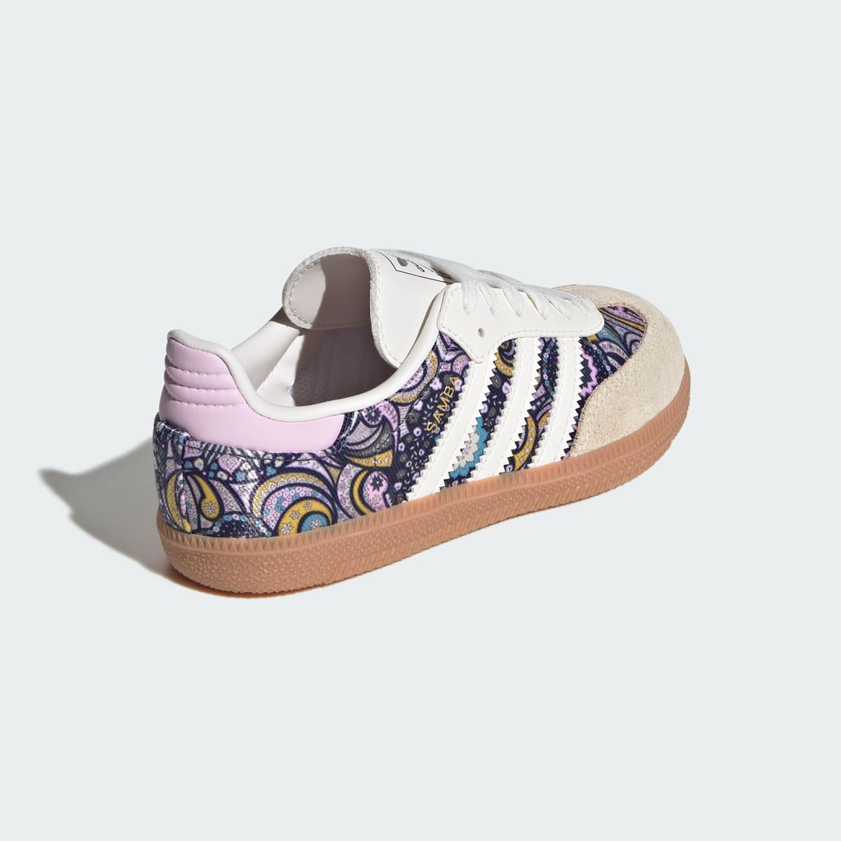 Adidas Kids' ADIDAS LIBERTY SAMBA OG LACE SHOES - Core White / Orchid Fusion / Gum - Image 7