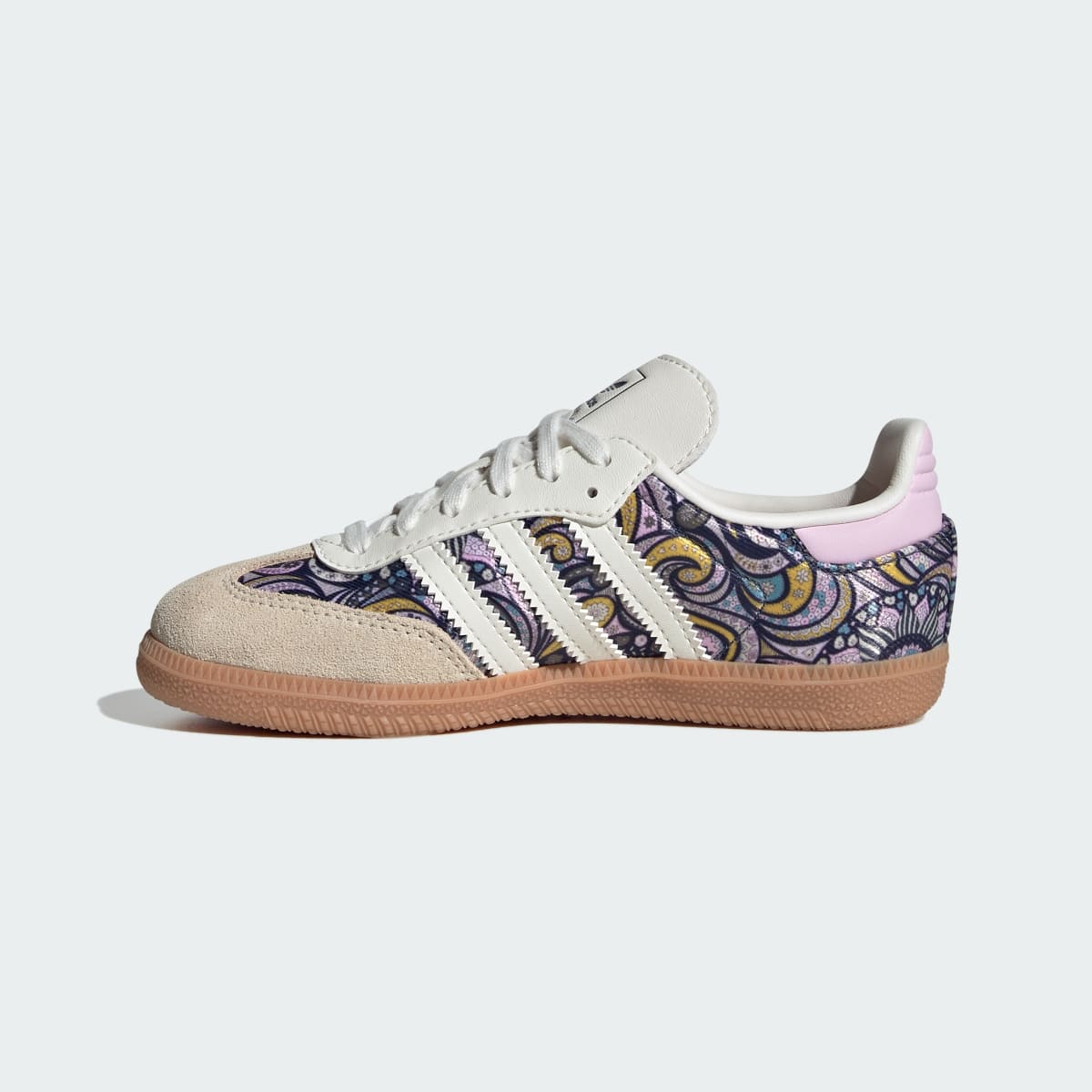 Adidas Kids' ADIDAS LIBERTY SAMBA OG LACE SHOES - Core White / Orchid Fusion / Gum - Image 8