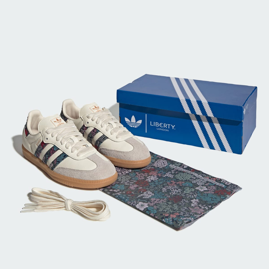Adidas Kids' ADIDAS LIBERTY SAMBA OG SHOES - Cream White / Supplier Colour / Talc - Image 7