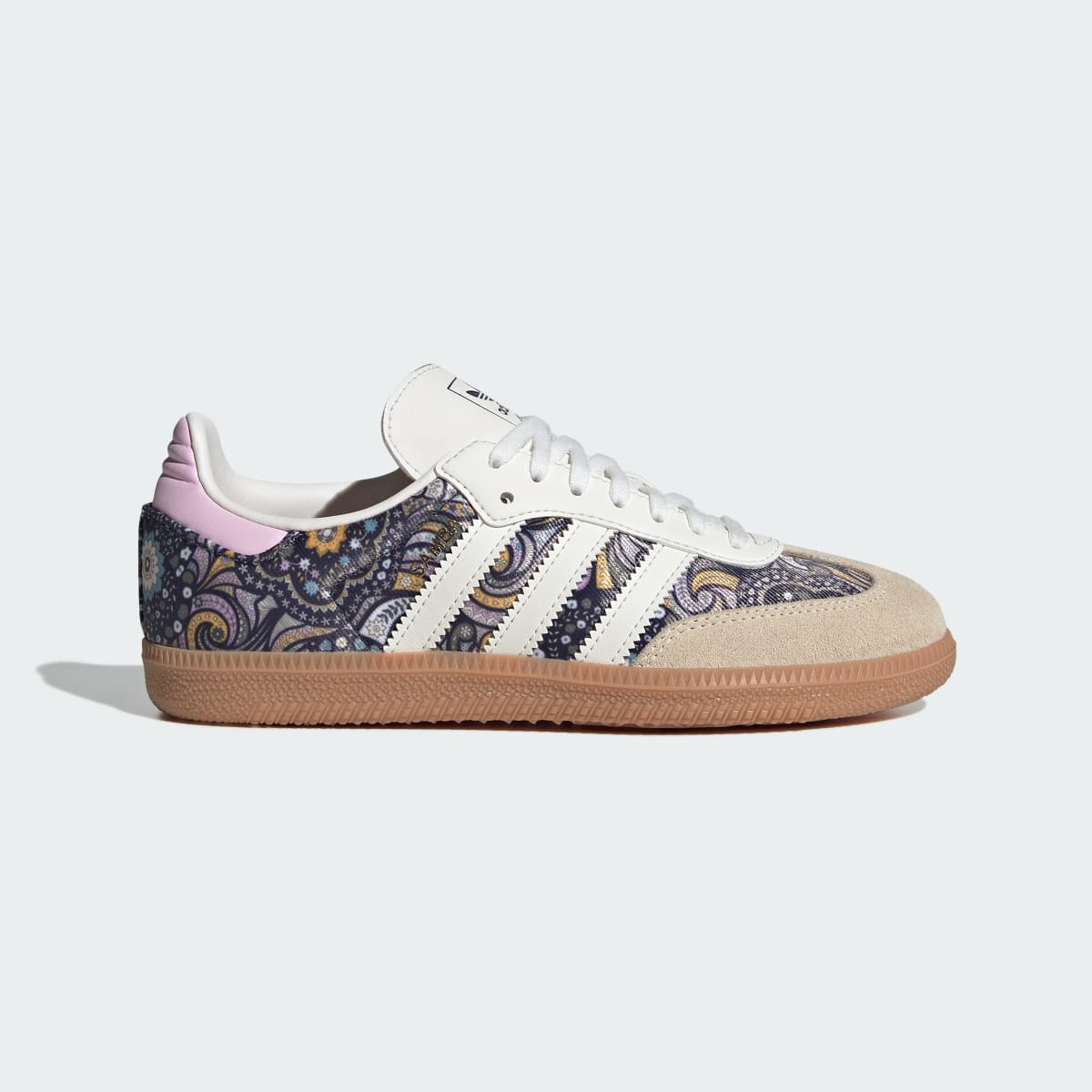 Adidas Kids' ADIDAS LIBERTY SAMBA OG SHOES - Core White / Orchid Fusion / Gum - Image 1