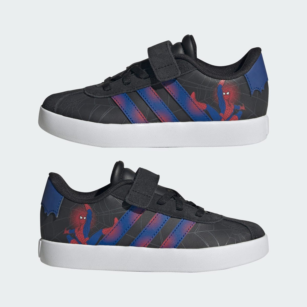 Adidas Kids' ADIDAS MARVEL SPIDER-MAN VL COURT 3.0 SHOES CHILDREN - Core Black / Royal Blue / Violet - Image 7