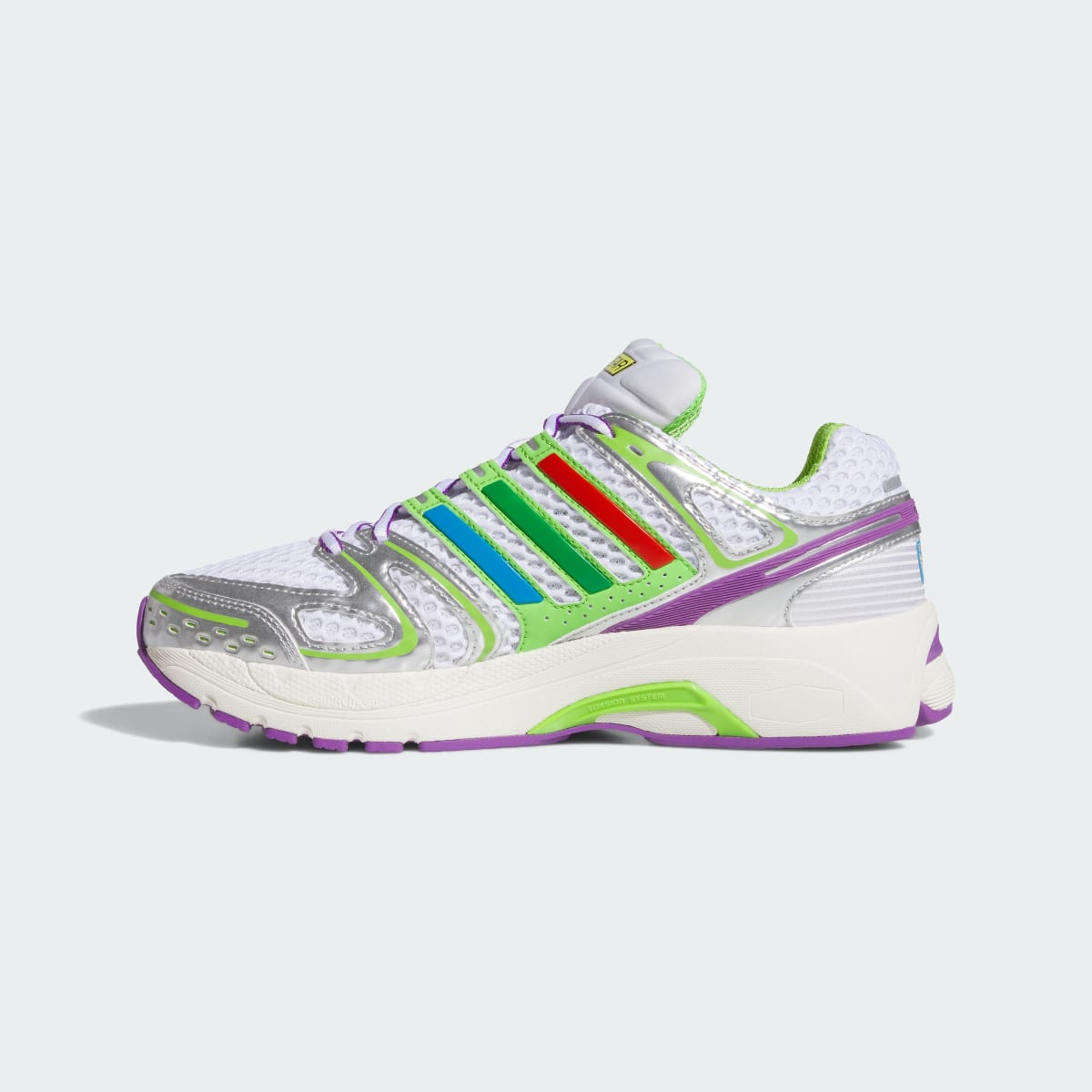 Adidas Men's ADIDAS PIXAR TOY STORY ADISTAR CONTROL 5 SHOES - Cloud White / Solar Slime / Silver Metallic - Image 7