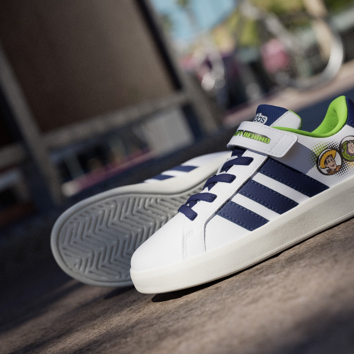 Adidas Kids' ADIDAS PIXAR TOY STORY GRAND COURT SHOES KIDS - Cloud White / Dark Blue / Off White - Image 10