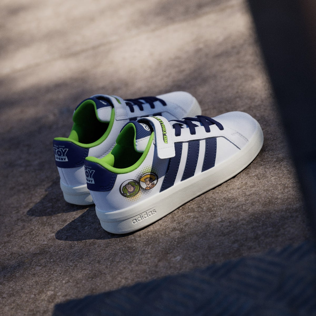 Adidas Kids' ADIDAS PIXAR TOY STORY GRAND COURT SHOES KIDS - Cloud White / Dark Blue / Off White - Image 6
