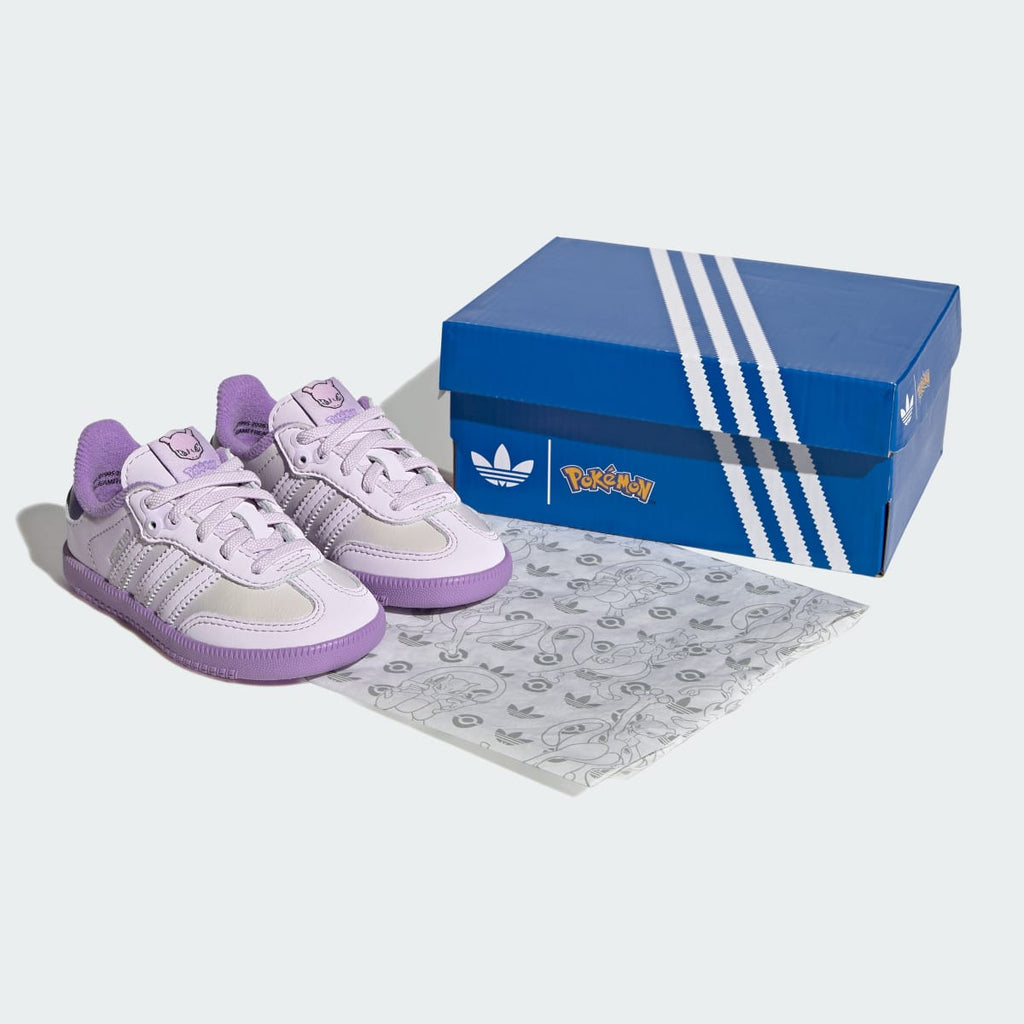 Adidas Kids' ADIDAS Pokémon SAMBA OG ELASTIC LACE SHOES - Ice Lavender / Ice Lavender / Violet Fusion - Image 9