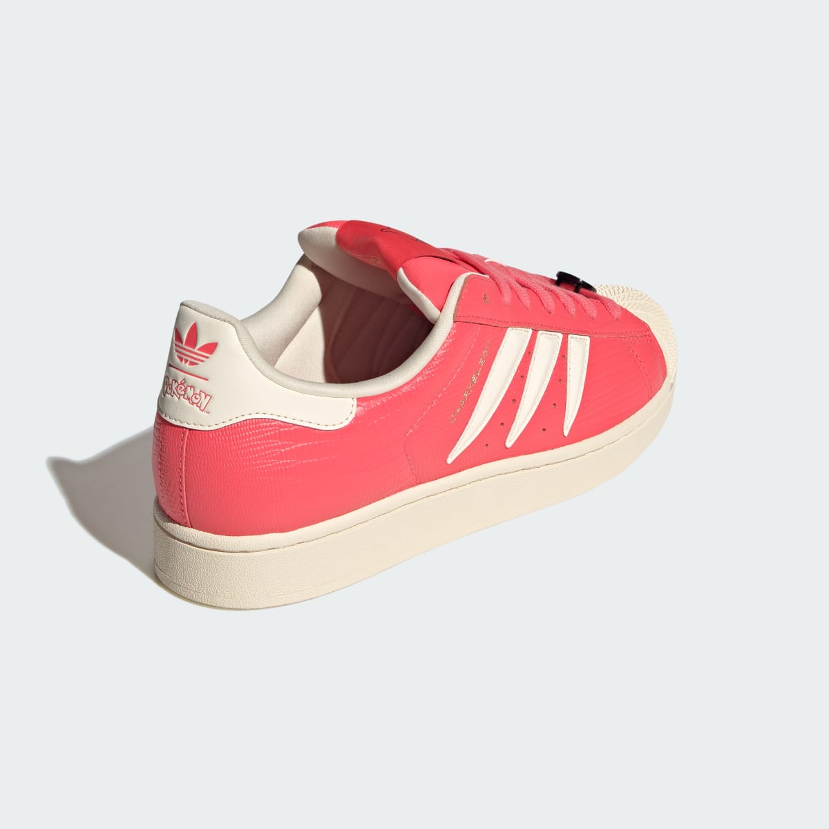 Adidas Men's ADIDAS Pokémon SUPERSTAR II SHOES - Preloved Scarlet / Preloved Scarlet / Cream White - Image 5