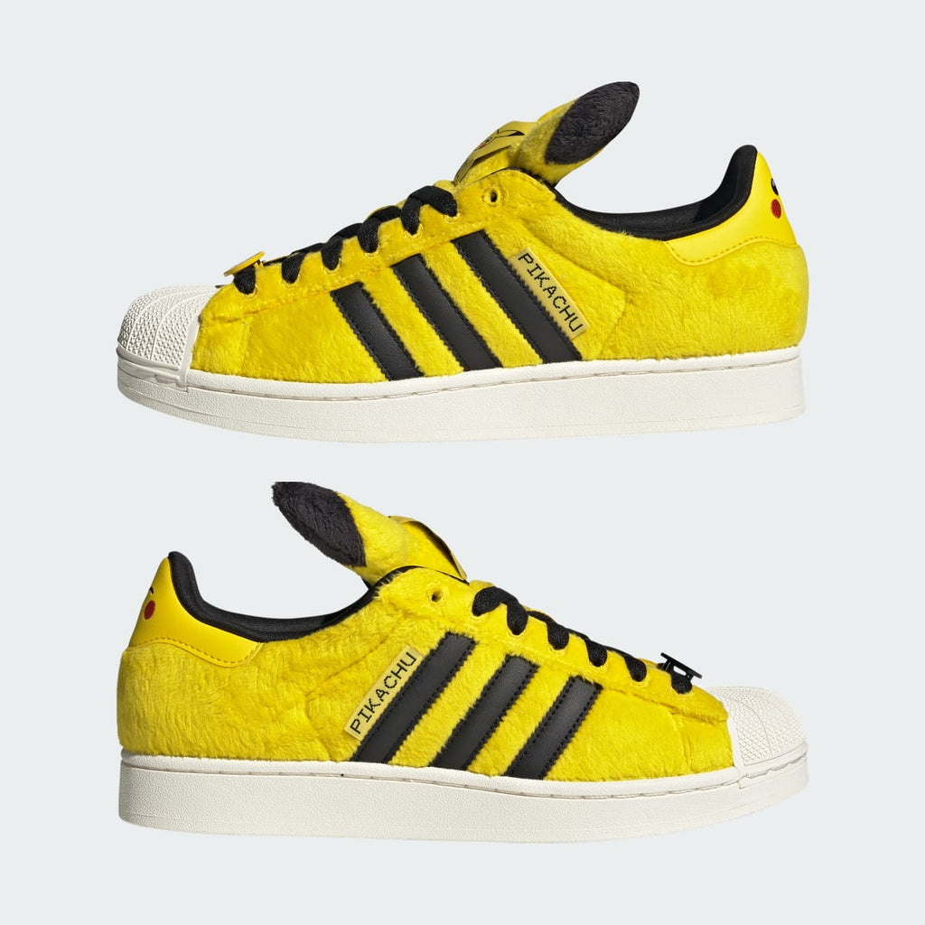 Adidas Men's ADIDAS Pokémon SUPERSTAR II SHOES - Yellow / Yellow / Core Black - Image 7