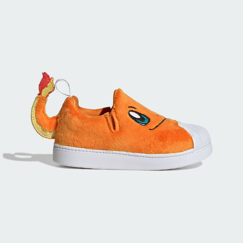 Adidas Kids' ADIDAS Pokémon SUPERSTAR QUICKON SHOES - Orange / Cloud White / Equipment Green - Image 1