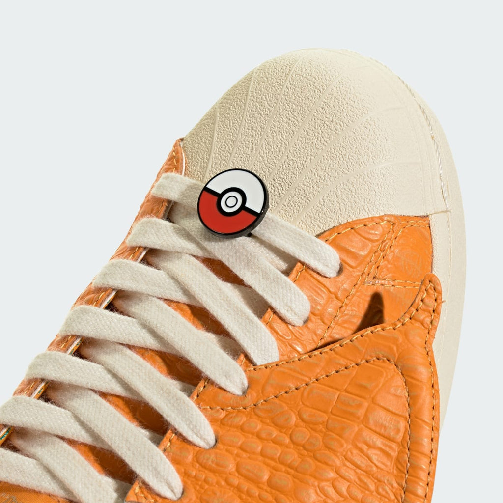 Adidas Women's ADIDAS Pokémon SUPERSTAR VINTAGE SHOES - Pure Tangerine / Pure Tangerine / Equipment Green - Image 10