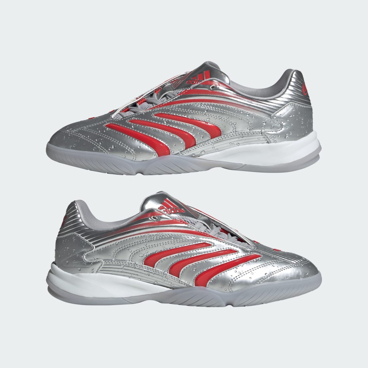 Adidas Men's ADIDAS X COCA-COLA PREDATOR SALA SHOES - Silver Metallic / None / Grey Two - Image 7