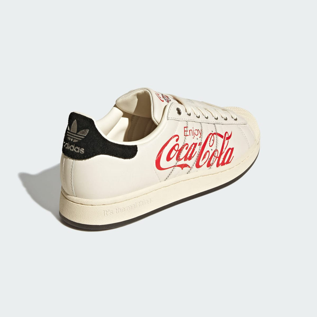 Adidas Women's ADIDAS X COCA-COLA SUPERSTAR II SHOES - Core White / Core Black / Cream White - Image 5