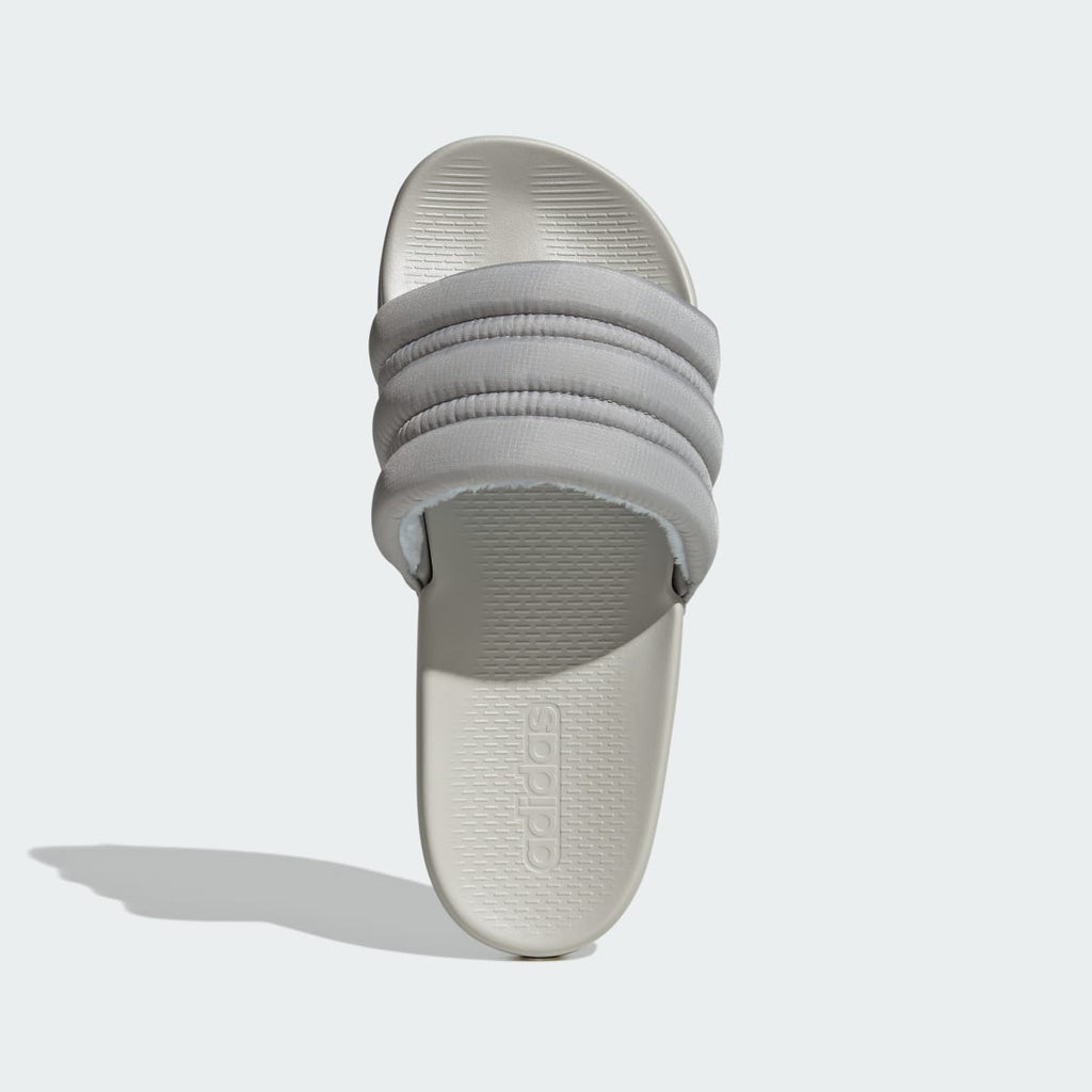 Adidas Women's ADILETTE COMFORT 2.0 SLIDES - Grey Two / Grey One / Crystal Sky - Image 2