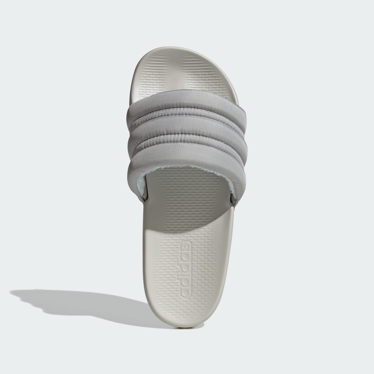 Adidas Women's ADILETTE COMFORT 2.0 SLIDES - Grey Two / Grey One / Crystal Sky - Image 2