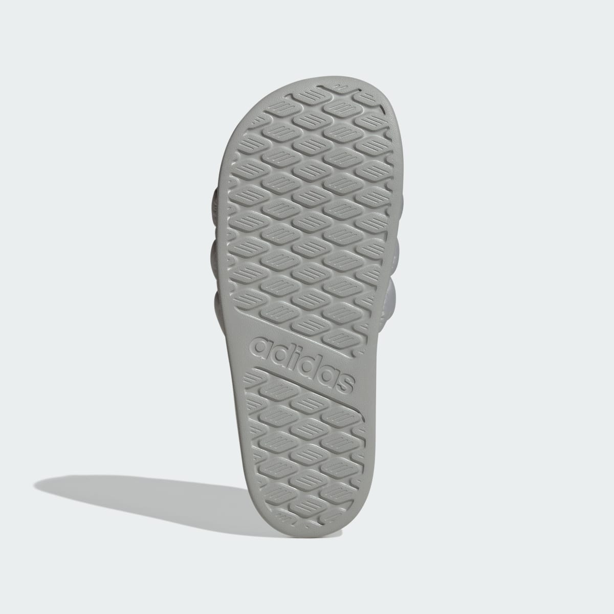 Adidas Women's ADILETTE COMFORT 2.0 SLIDES - Grey Two / Grey One / Crystal Sky - Image 3