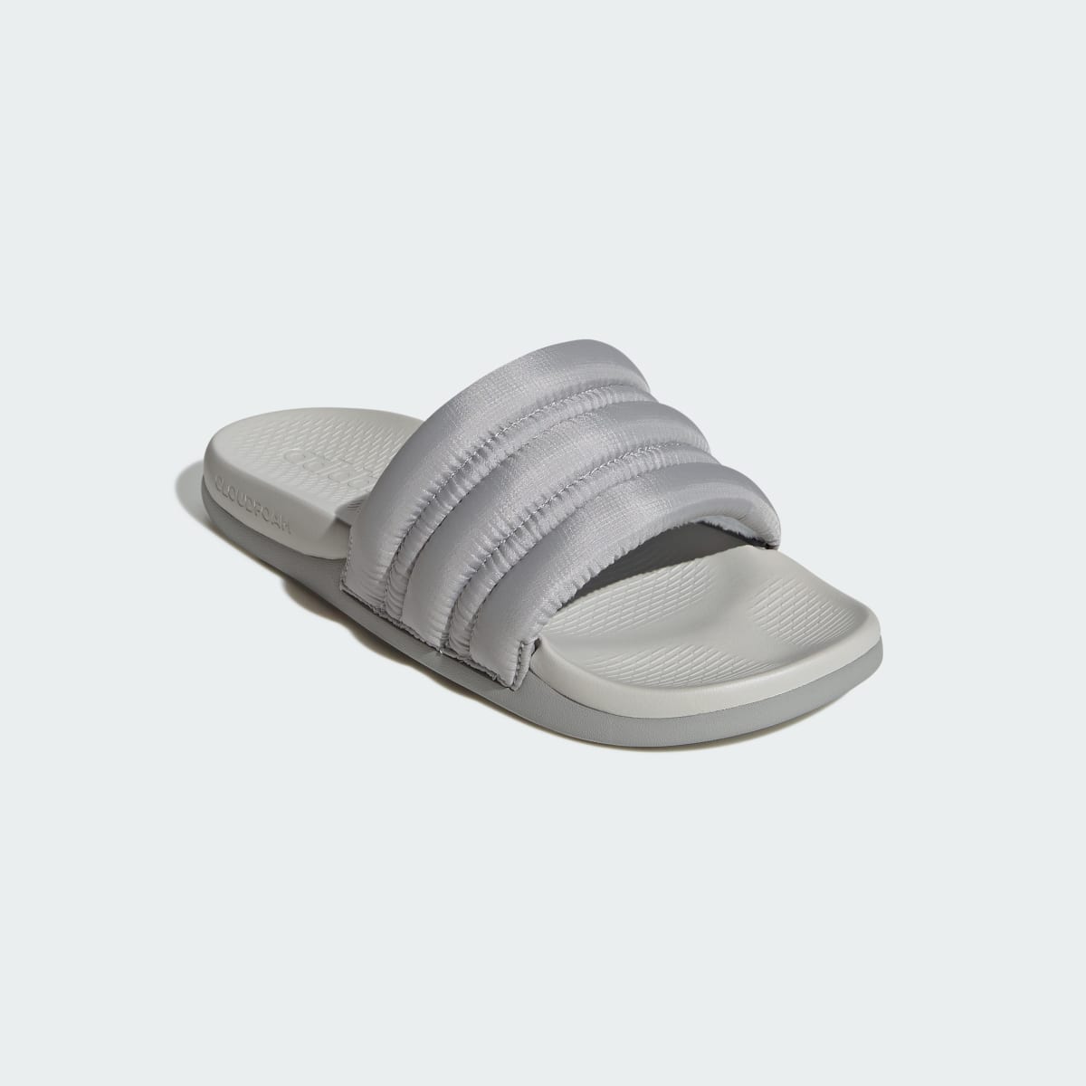 Adidas Women's ADILETTE COMFORT 2.0 SLIDES - Grey Two / Grey One / Crystal Sky - Image 4