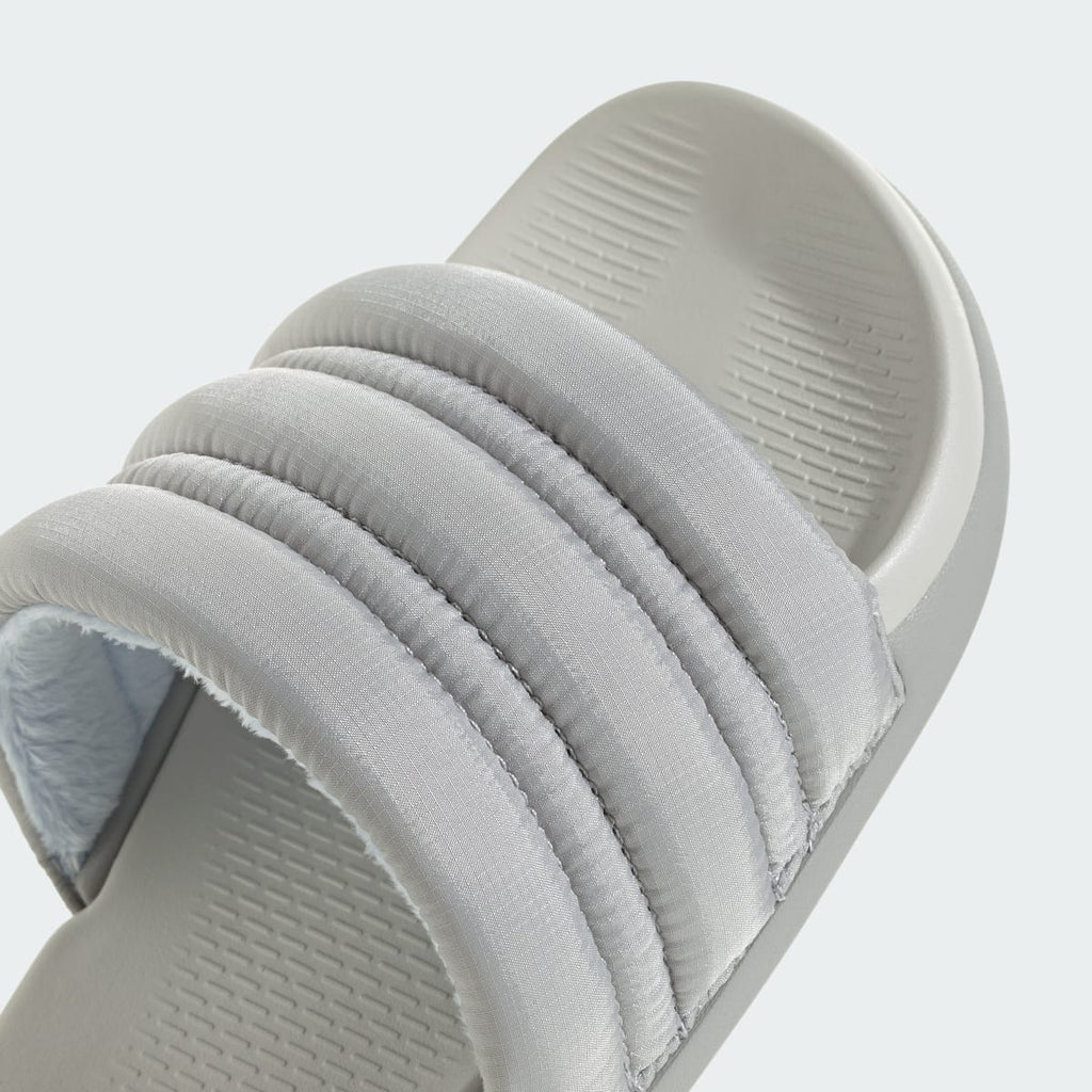 Adidas Women's ADILETTE COMFORT 2.0 SLIDES - Grey Two / Grey One / Crystal Sky - Image 7