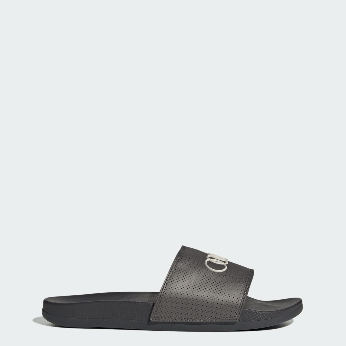 Adidas Women's ADILETTE COMFORT AUDI REVOLUT F1 TEAM SLIDES - Utility Black / Utility Black / Chalk Pearl - Image 1