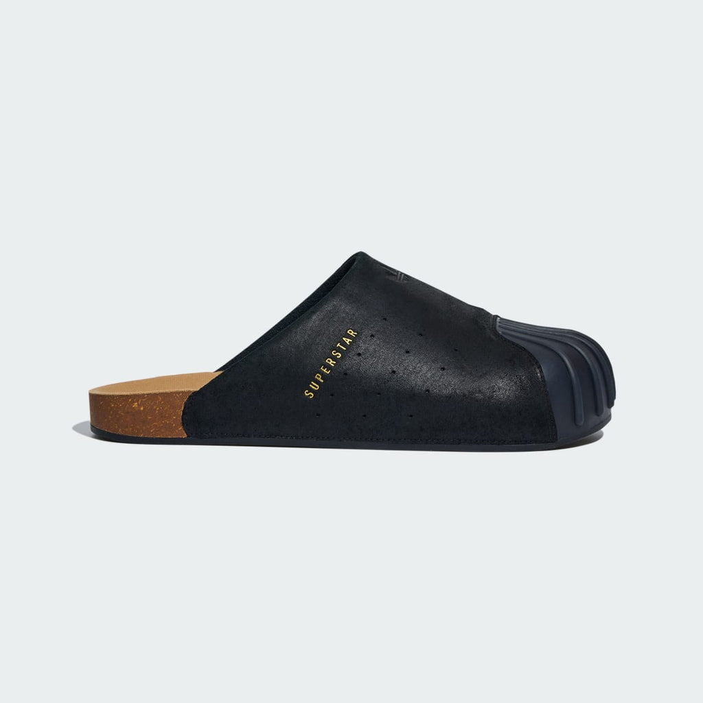 Adidas Men's ADIMULE SLIDES - Core Black / Core Black / Gold Metallic - Image 1