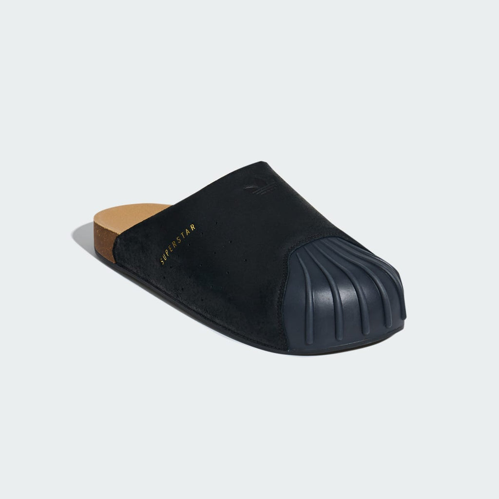 Adidas Men's ADIMULE SLIDES - Core Black / Core Black / Gold Metallic - Image 4