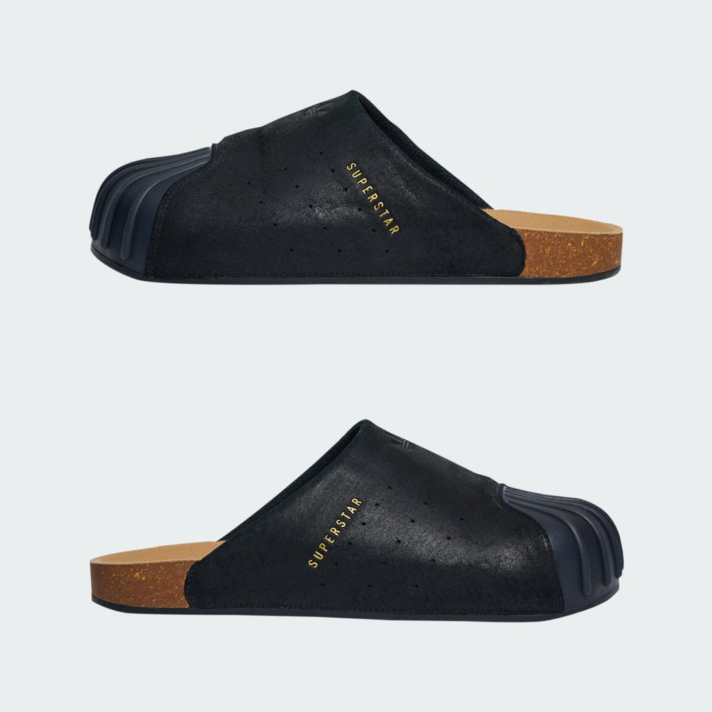 Adidas Women's ADIMULE SLIDES - Core Black / Core Black / Gold Metallic - Image 7