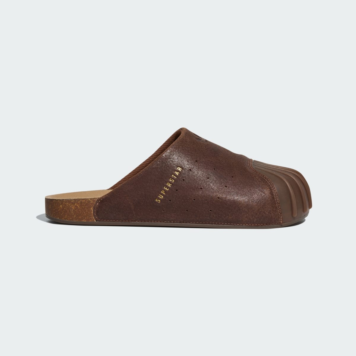 Adidas Men's ADIMULE SLIDES - Preloved Brown / Preloved Brown / Gold Metallic - Image 1