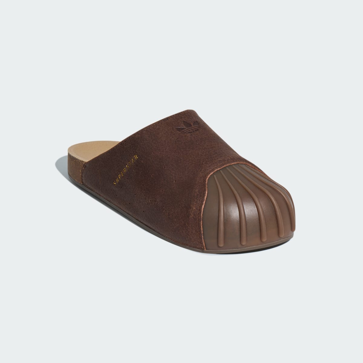Adidas Women's ADIMULE SLIDES - Preloved Brown / Preloved Brown / Gold Metallic - Image 4