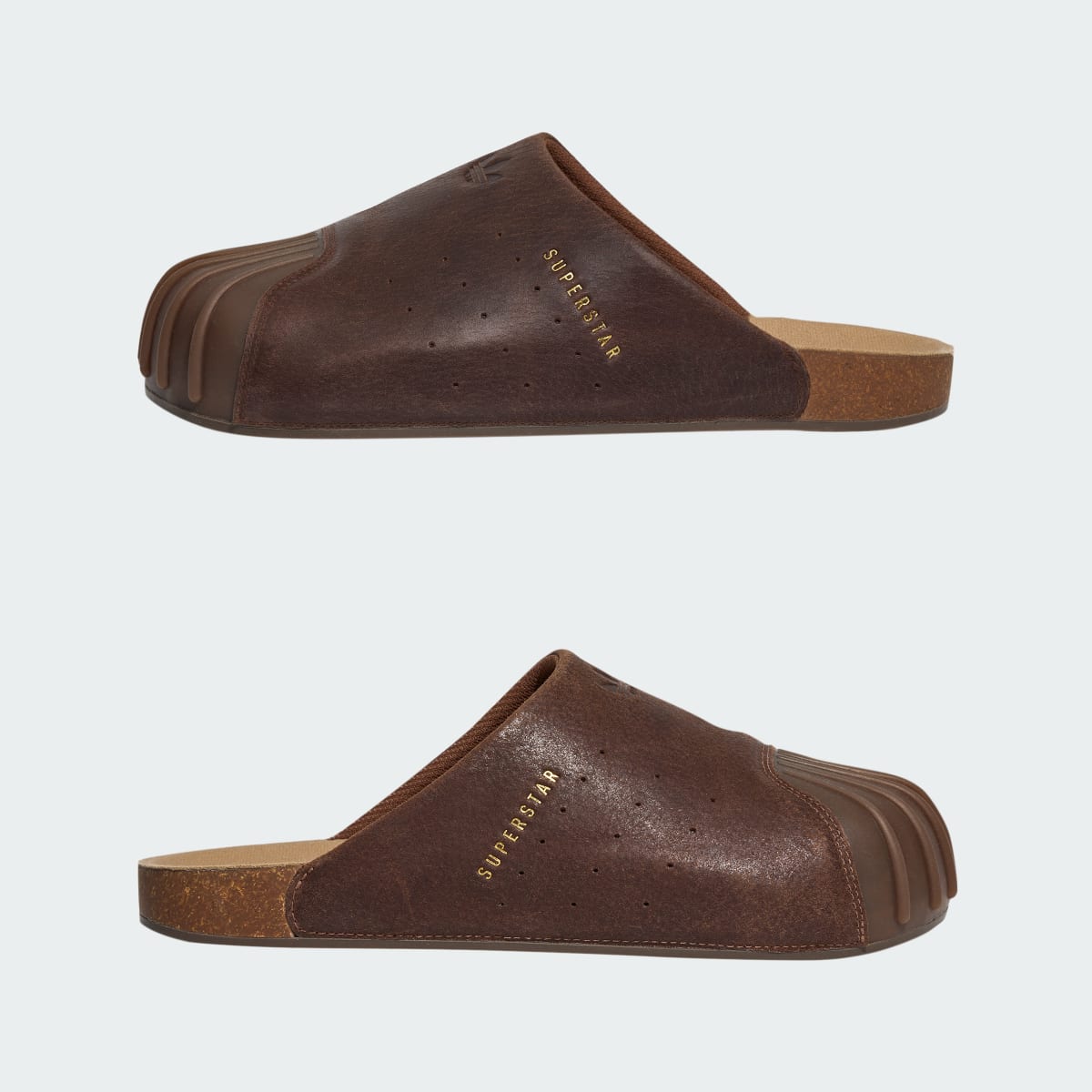 Adidas Men's ADIMULE SLIDES - Preloved Brown / Preloved Brown / Gold Metallic - Image 7