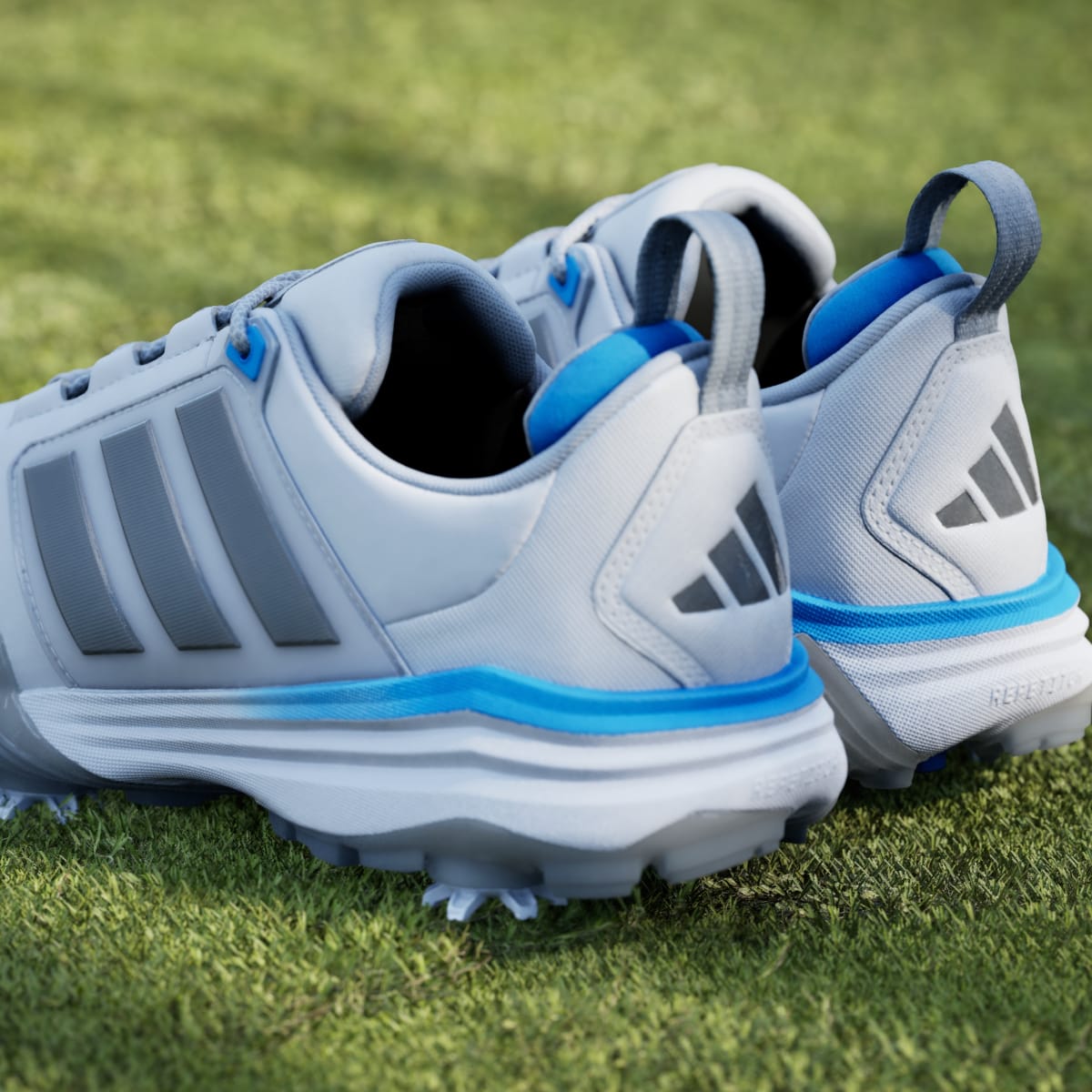 Adidas Men's ADIPOWER 26 GOLF SHOES - Dash Grey / Iron Metallic / Lucid Ray Blue - Image 10