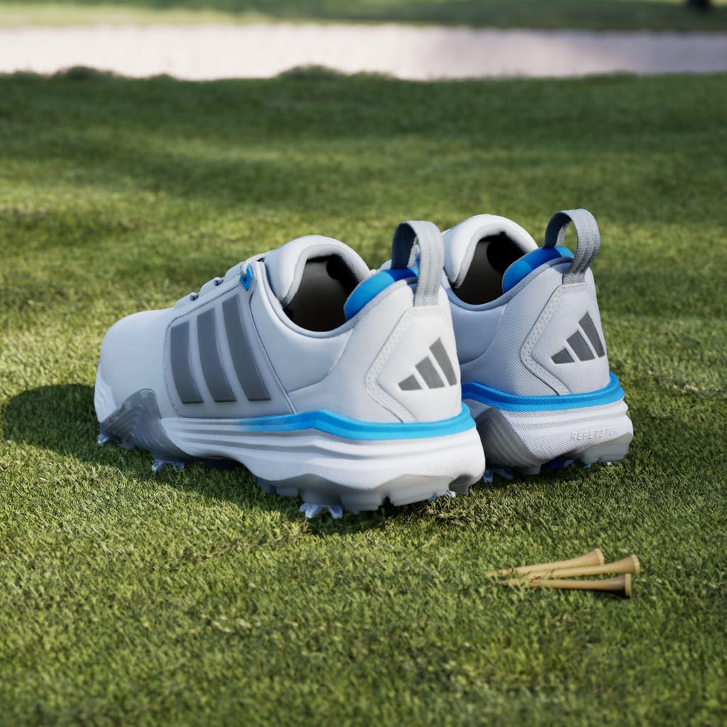 Adidas Men's ADIPOWER 26 GOLF SHOES - Dash Grey / Iron Metallic / Lucid Ray Blue - Image 6
