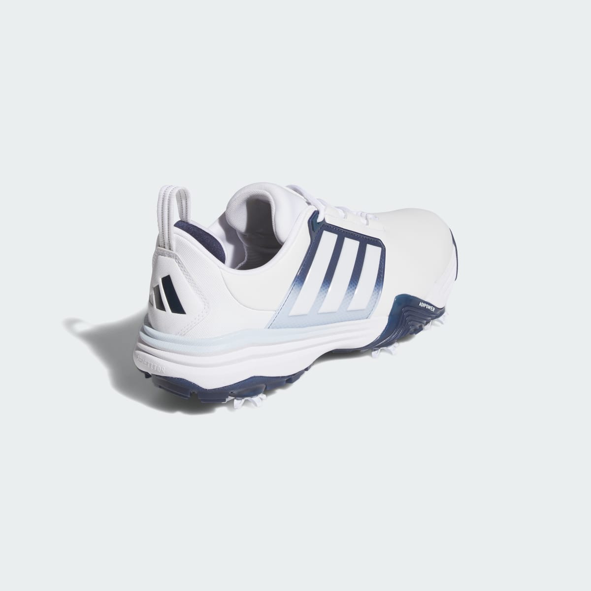 Adidas Men's ADIPOWER 26 GOLF SHOES - Cloud White / Collegiate Navy / Crystal Sky - Image 5