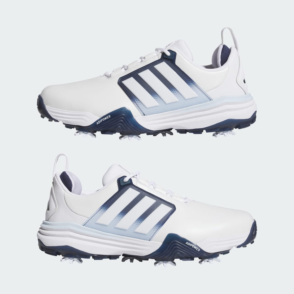 Adidas Men's ADIPOWER 26 GOLF SHOES - Cloud White / Collegiate Navy / Crystal Sky - Image 7
