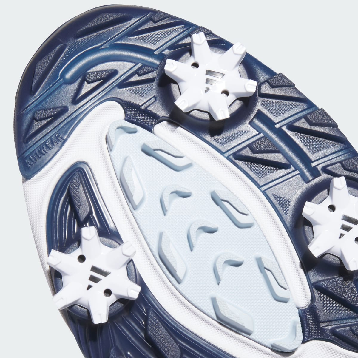 Adidas Men's ADIPOWER 26 GOLF SHOES - Cloud White / Collegiate Navy / Crystal Sky - Image 9