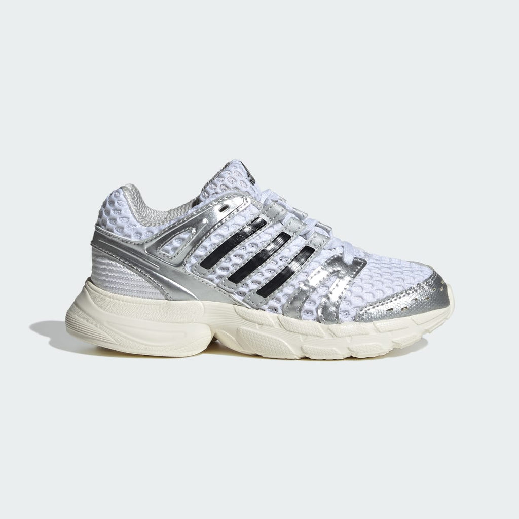 Adidas Kids' ADISTAR CONTROL 5 ELASTIC LACE SHOES - Cloud White / Silver Metallic / Grey One - Image 1