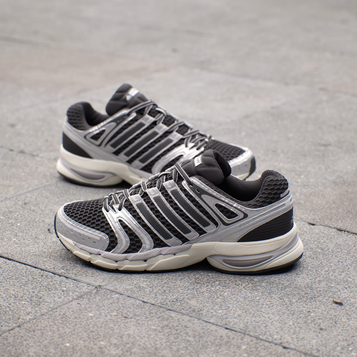 Adidas Men's ADISTAR CONTROL 5 SHOES - Core Black / Silver Metallic / Grey One - Image 4