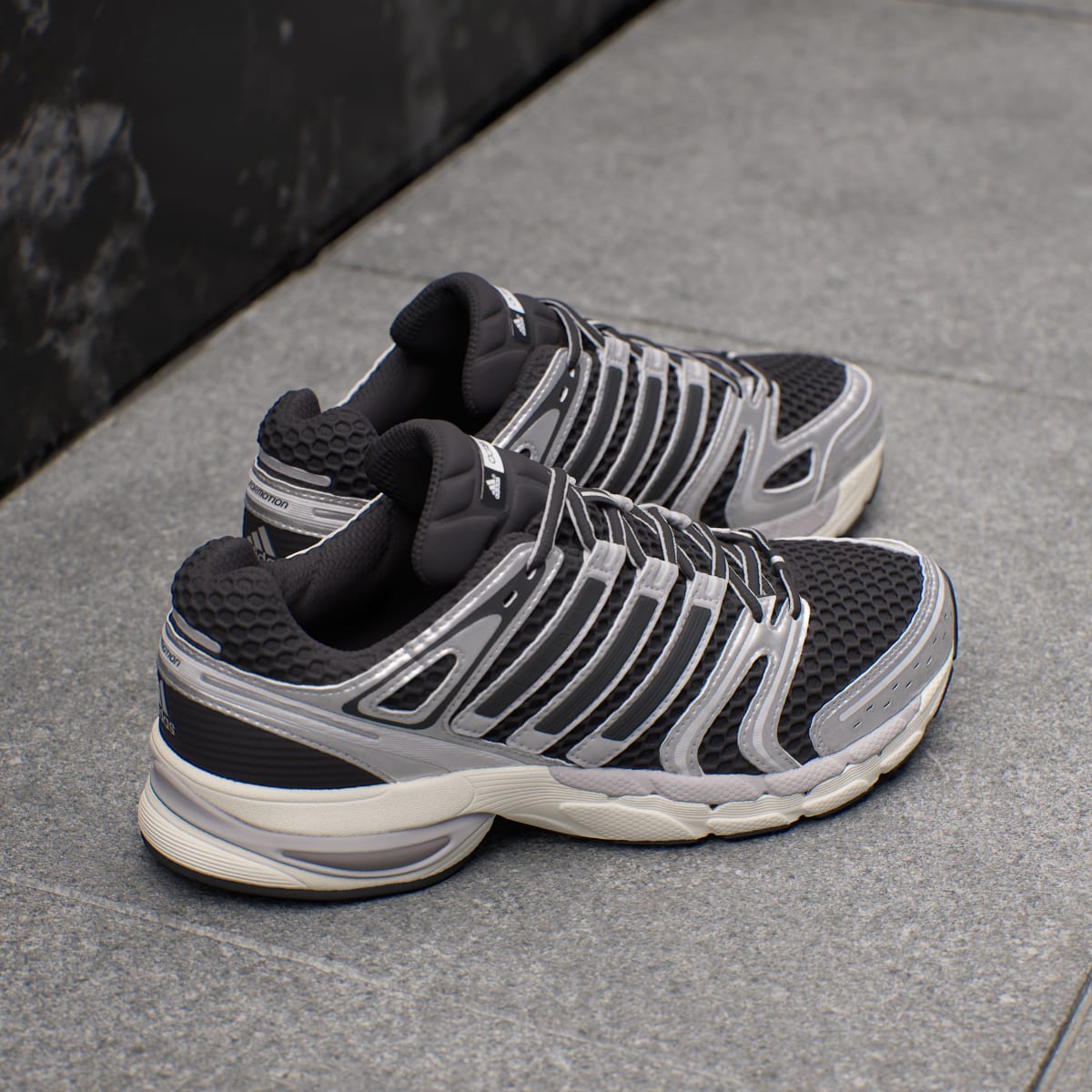 Adidas Men's ADISTAR CONTROL 5 SHOES - Core Black / Silver Metallic / Grey One - Image 6
