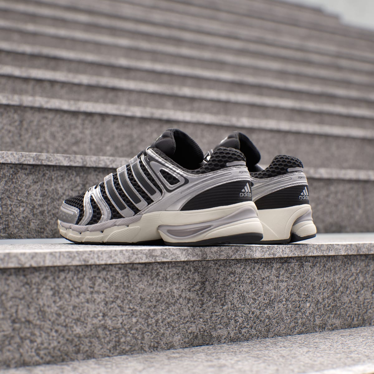 Adidas Men's ADISTAR CONTROL 5 SHOES - Core Black / Silver Metallic / Grey One - Image 8