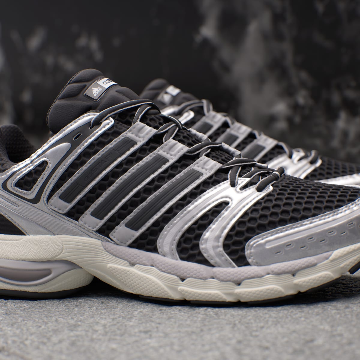 Adidas Men's ADISTAR CONTROL 5 SHOES - Core Black / Silver Metallic / Grey One - Image 9