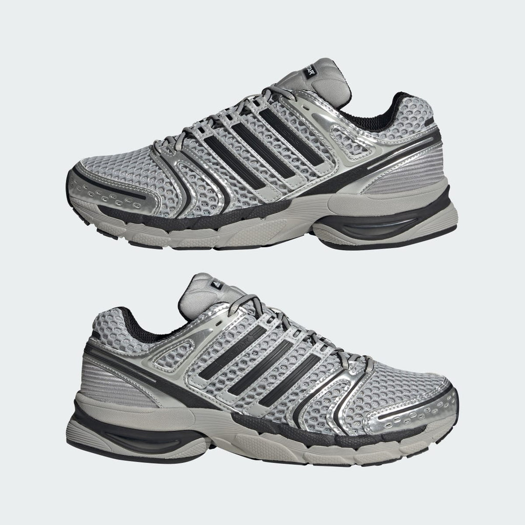 Adidas Men's ADISTAR CONTROL 5 SHOES - Grey Two / Core Black / Silver Metallic - Image 7