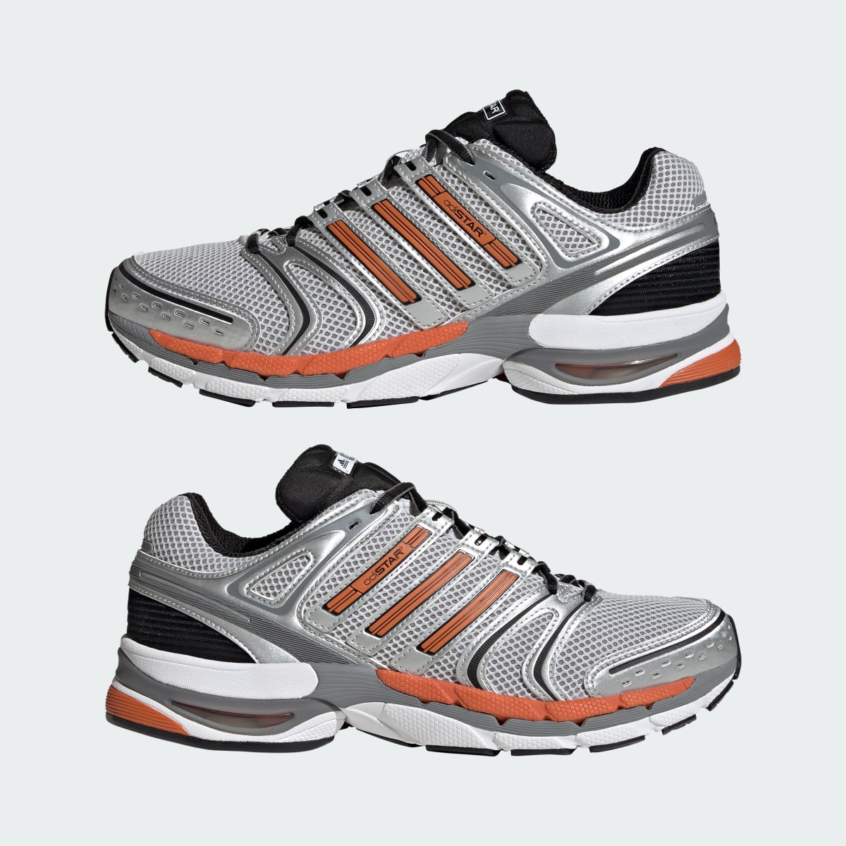 Adidas Women's ADISTAR CONTROL 5 SHOES - Grey One / Craft Orange / Core Black - Image 7