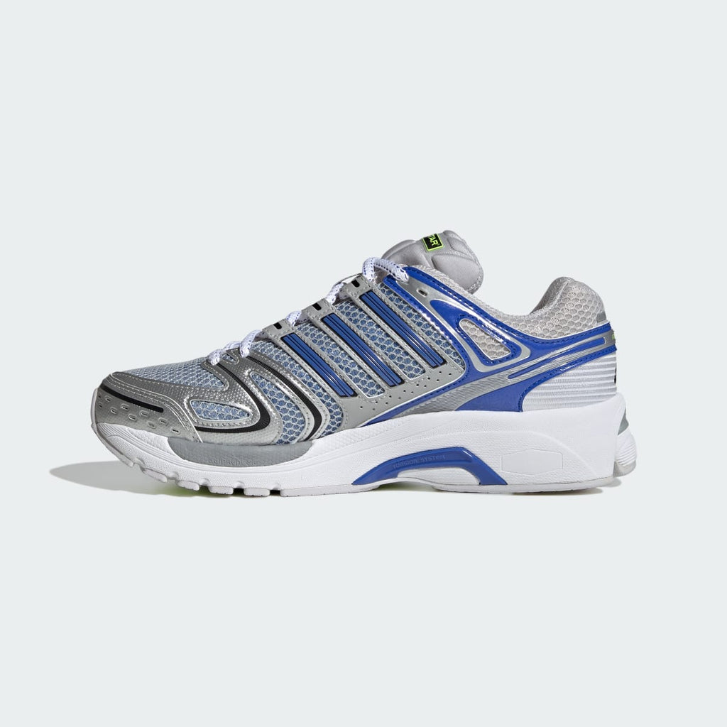 Adidas Men's ADISTAR CONTROL 5 SHOES - Silver Metallic / Hi-Res Blue / Lucid Lemon - Image 6