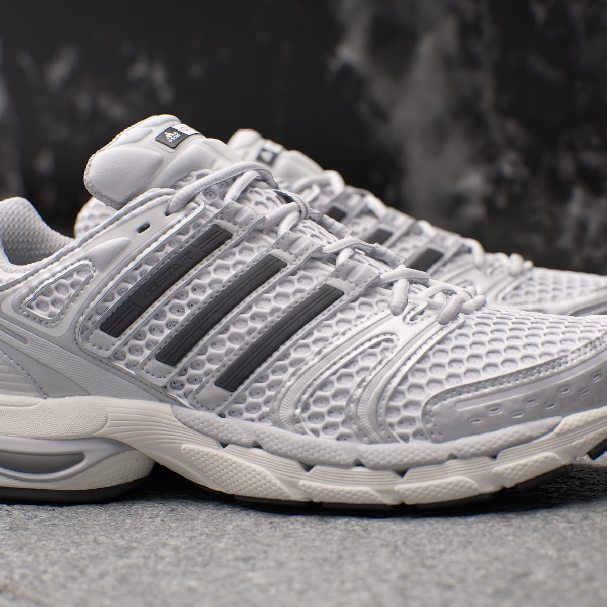 Adidas Men's ADISTAR CONTROL 5 SHOES - Silver Metallic / Grey One / Core Black - Image 9