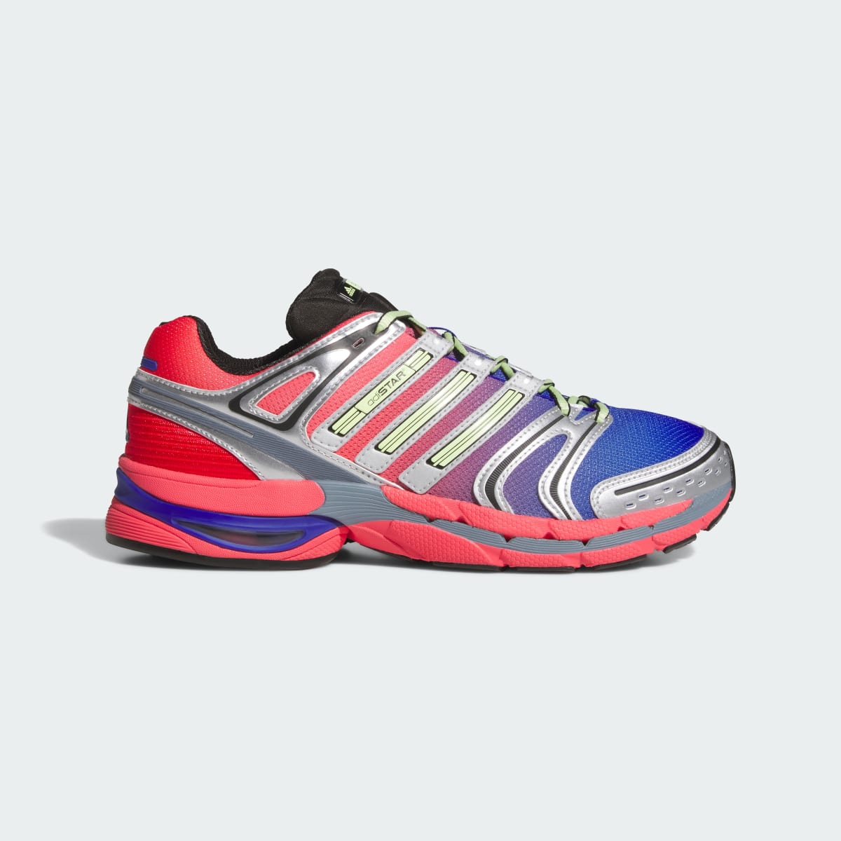 Adidas Men's ADISTAR CONTROL 5 SHOES - Silver Metallic / Frozen Lemon / Lucid Blue - Image 1