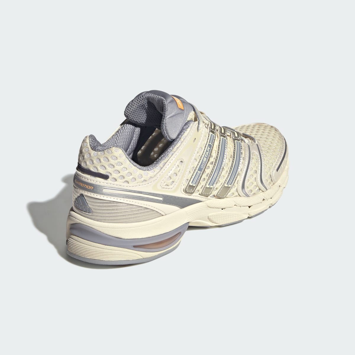 Adidas Men's ADISTAR CONTROL 5 SHOES - Cloud White / Halo Silver / Acid Orange - Image 5