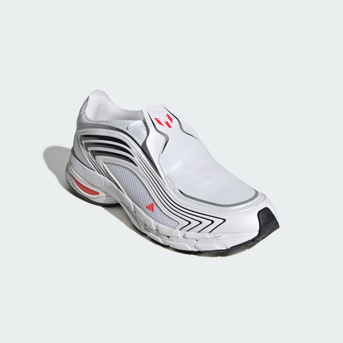 Adidas Men's ADISTAR MESSI Shoes - Cloud White / Core Black / Lucid Red - Image 5