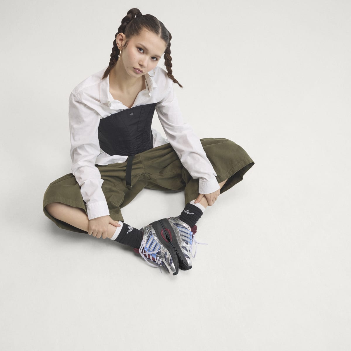 Adidas Women's ADISTAR MLD SHOES - Aurora Coffee / Silver Metallic / Blue Fusion - Image 2