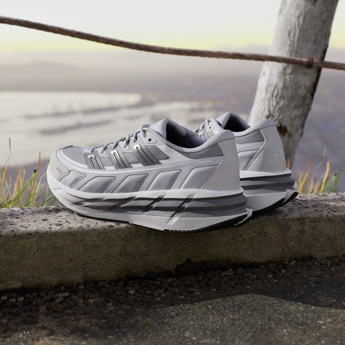 Adidas Men's ADISTAR SPW SHOES - Halo Silver / Grey Four / Grey Two - Image 6