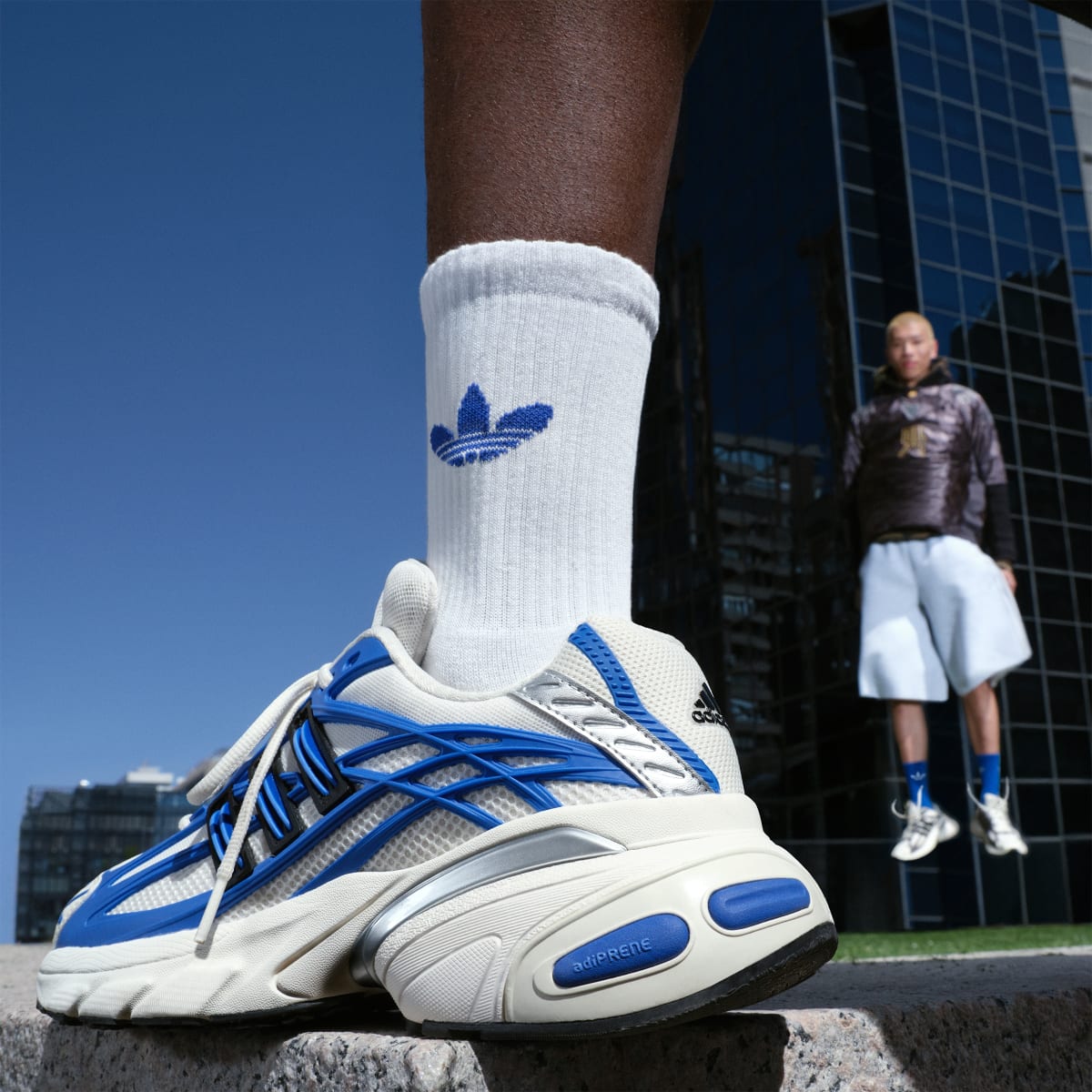 Adidas Men's ADISTAR XLG 2.0 SHOES - Hi-Res Blue / Core Black / Off White - Image 10